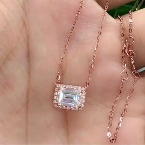 The Beauty Box luxury pendant necklace in 18k rose gold over 925 silver
